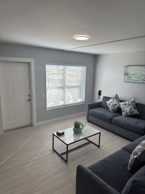 A comfortable renovated living space at Barefoot Bay